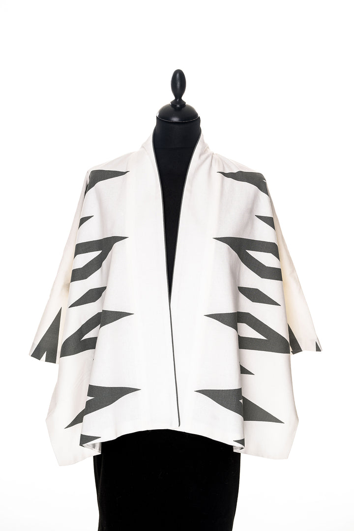 Kimono jacket in Prisma - anthracite grey