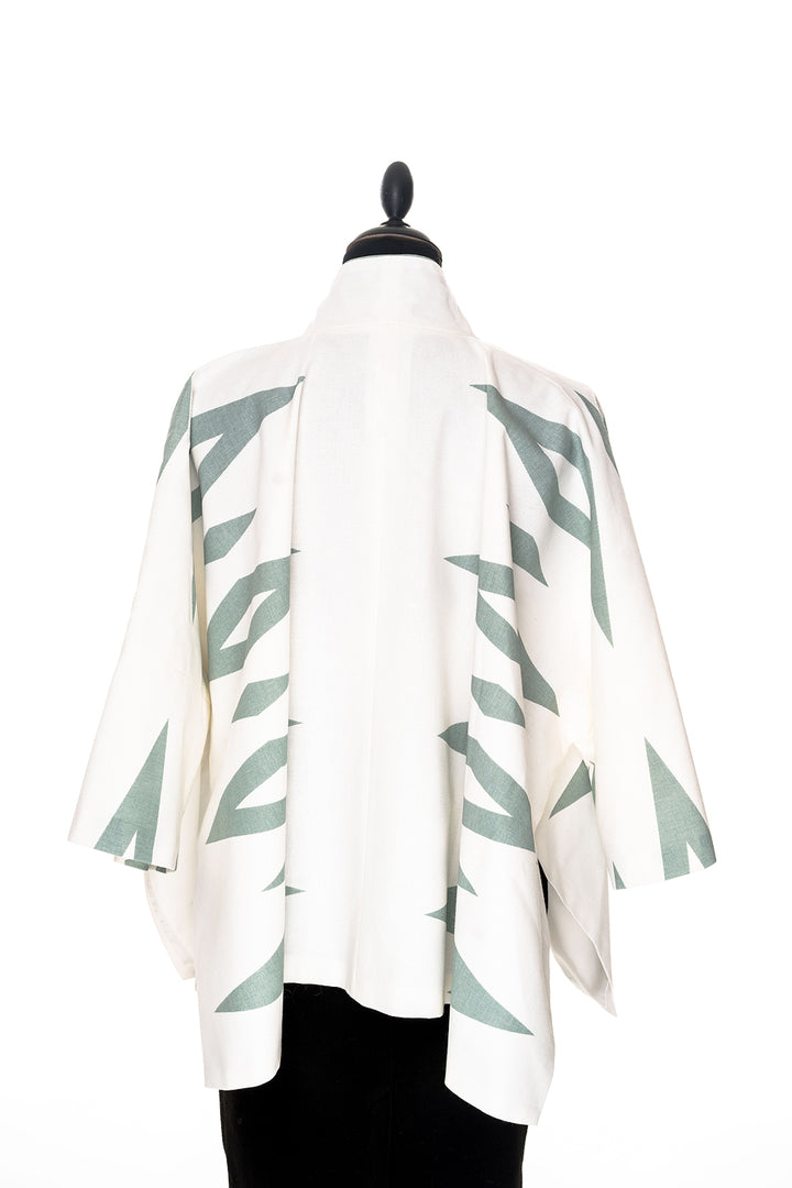 Kimono jacket in prisma - Vintage green