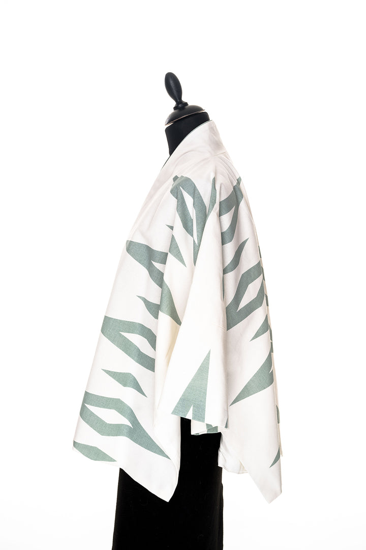 Kimono jacket in prisma - Vintage green